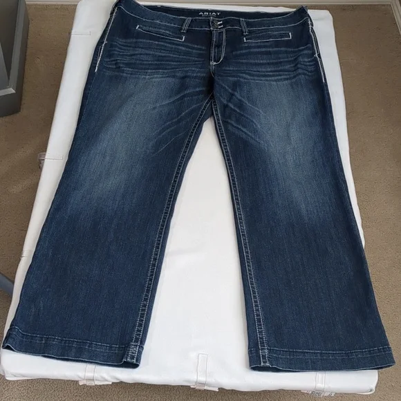 Ariat Women's Straight Leg Jeans - Blue - Picture 3 of 16